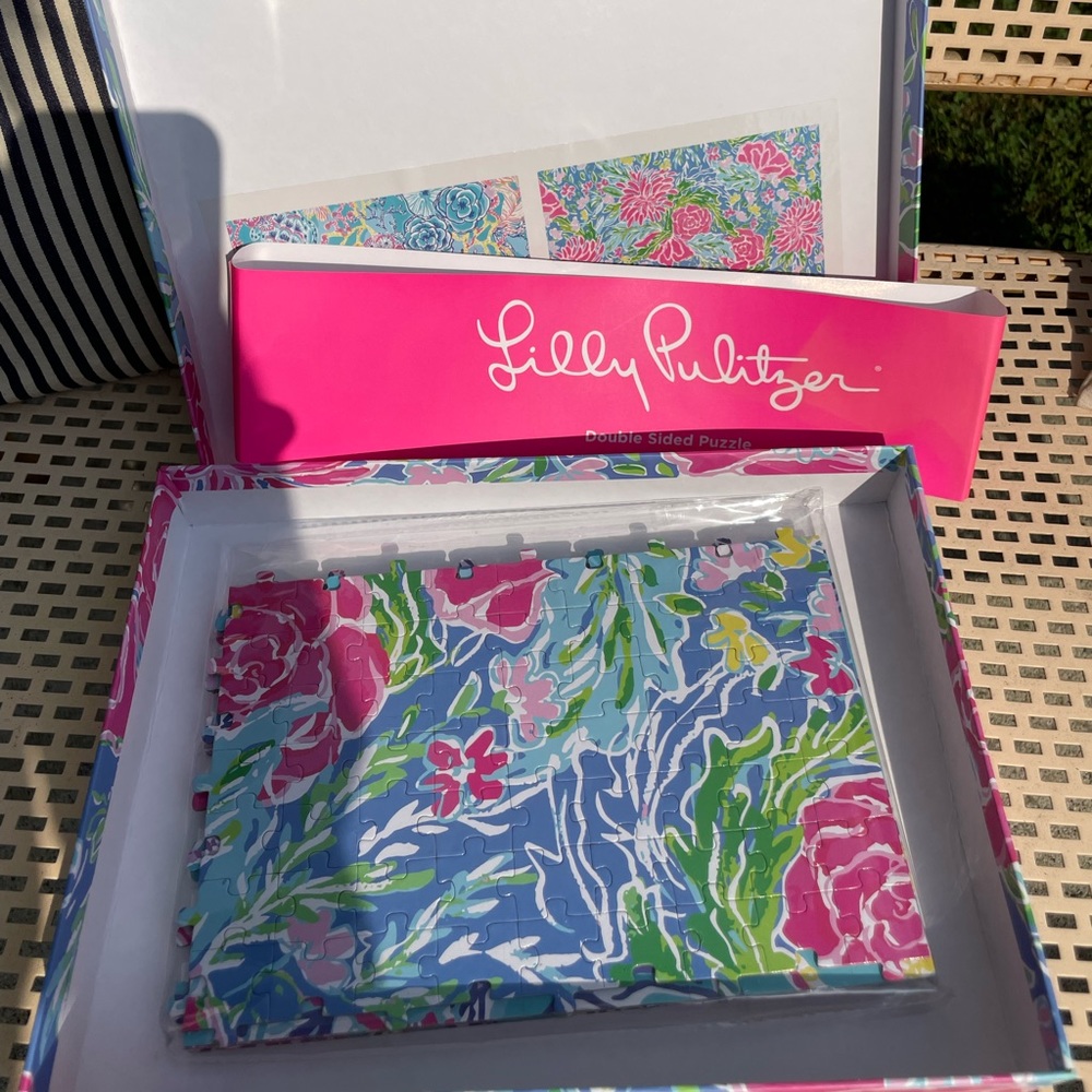 NWT Lily Pulitzer double sided puzzle.